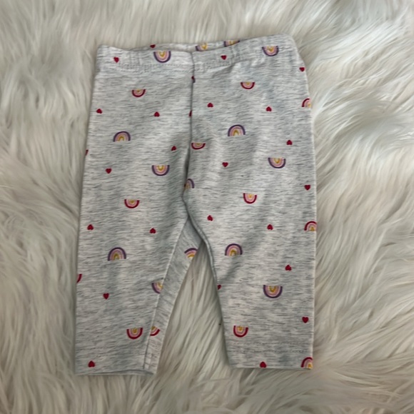 Child of Mine  Pink Little Sister Rainbow Sweatshirt & Pants Size 0-3 Months - Picture 5 of 8